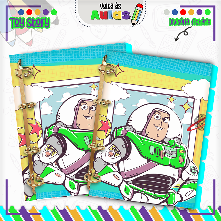 Arquivo Encadernação Kit Escolar - Toy Story 10