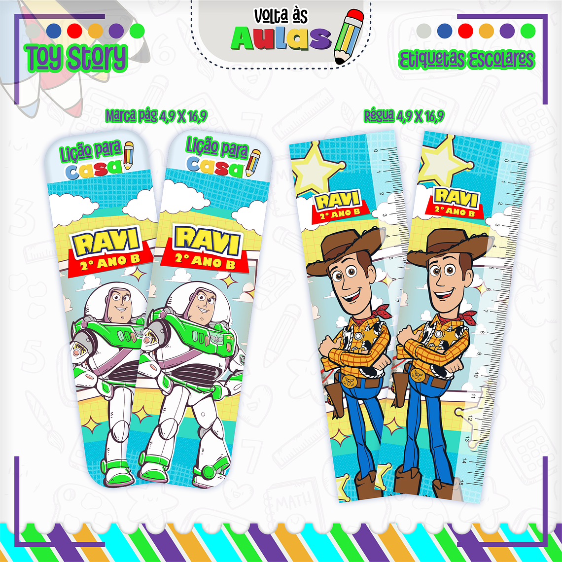 Arquivo Encadernação Kit Escolar - Toy Story 15
