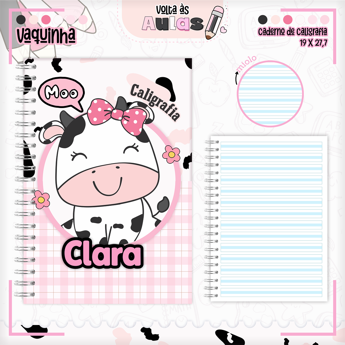 Arquivo Encadernação Kit Escolar - Vaquinha 2