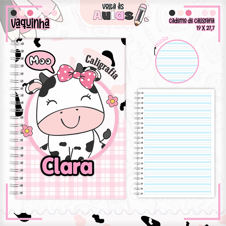 Arquivo Encadernação Kit Escolar - Vaquinha 2