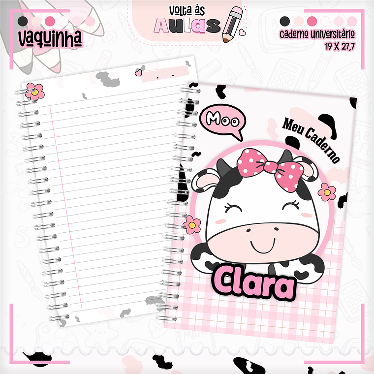 Arquivo Encadernação Kit Escolar - Vaquinha 3