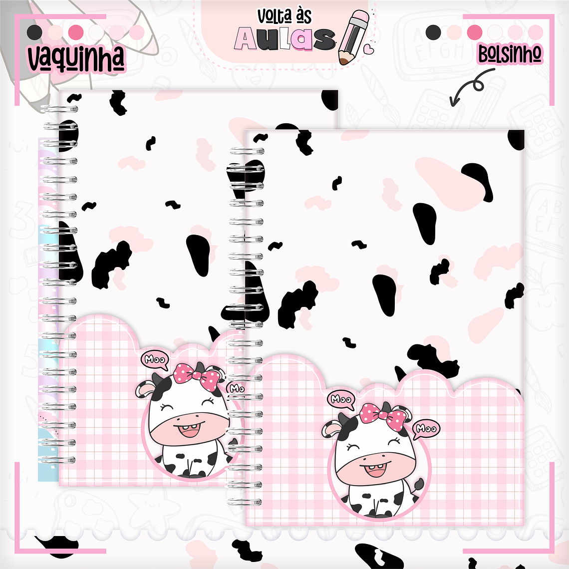 Arquivo Encadernação Kit Escolar - Vaquinha 4