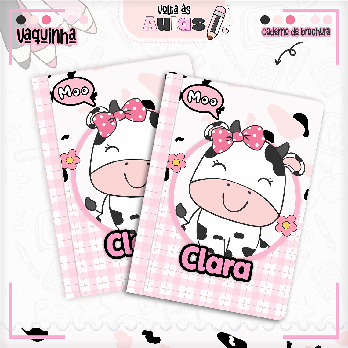 Arquivo Encadernação Kit Escolar - Vaquinha 5