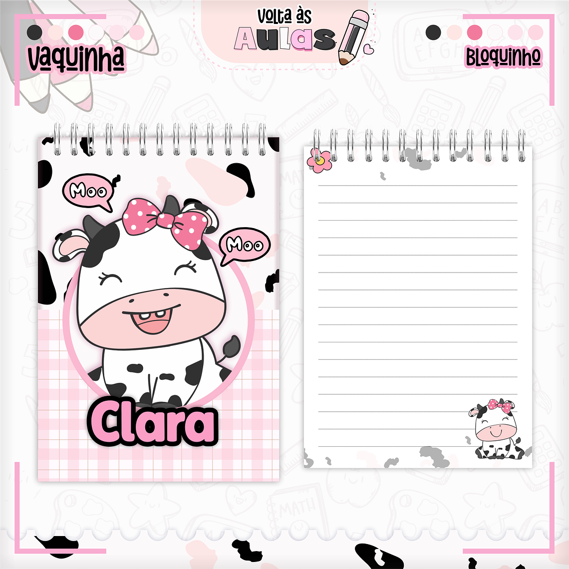 Arquivo Encadernação Kit Escolar - Vaquinha 7