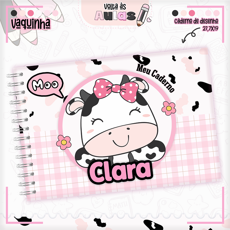 Arquivo Encadernação Kit Escolar - Vaquinha 8