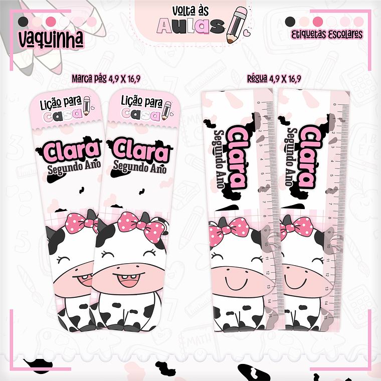 Arquivo Encadernação Kit Escolar - Vaquinha 9