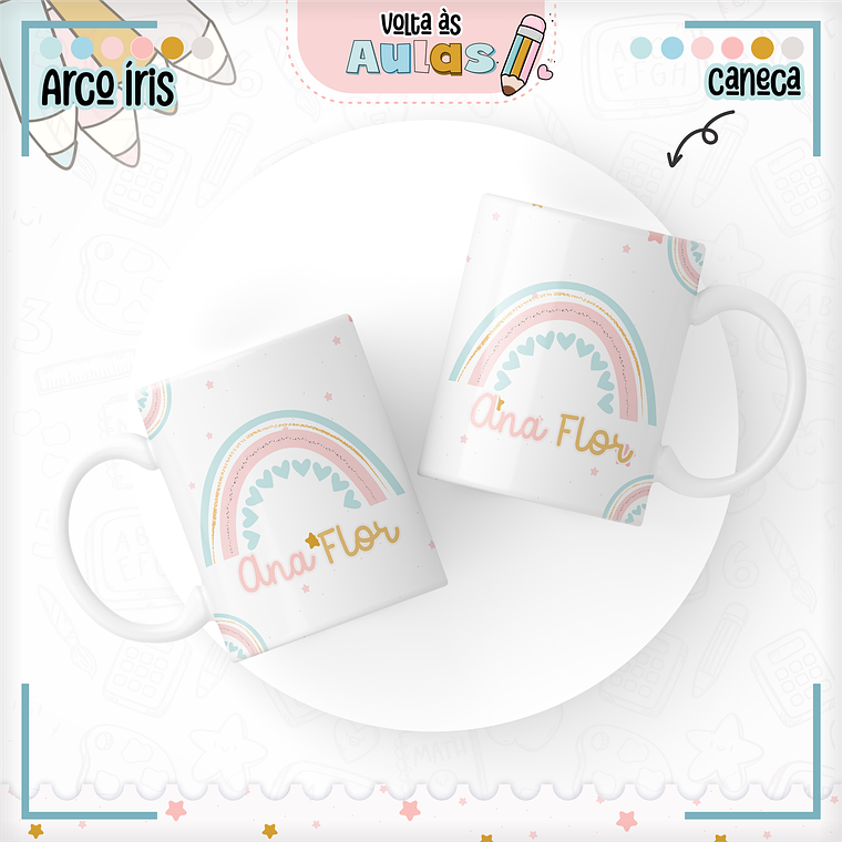 Arquivo Encadernação Kit Escolar - Arco-Íris 7