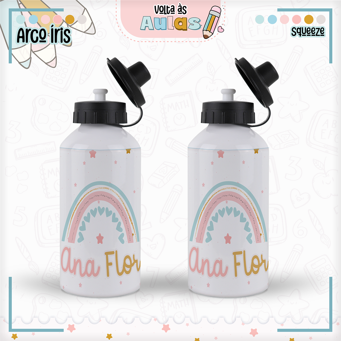 Arquivo Encadernação Kit Escolar - Arco-Íris 8