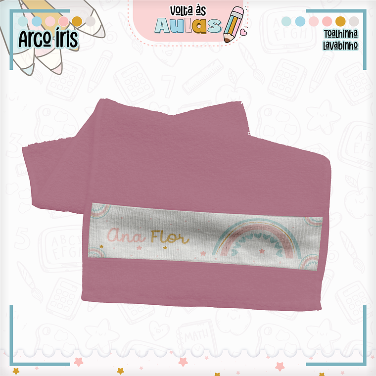 Arquivo Encadernação Kit Escolar - Arco-Íris 13