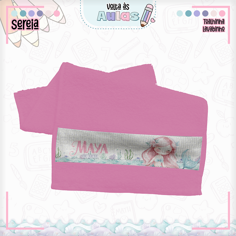 Arquivo Encadernação Kit Escolar - Sereia 5