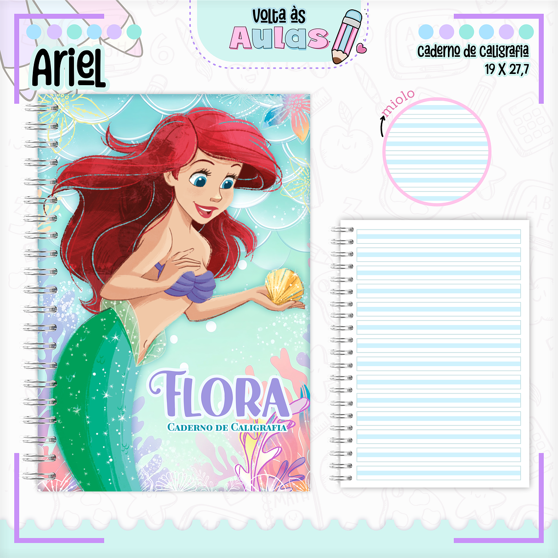 Arquivo Encadernação Kit Escolar - Ariel  2