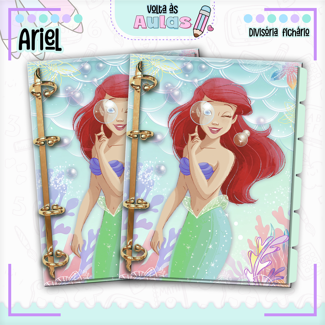 Arquivo Encadernação Kit Escolar - Ariel  12