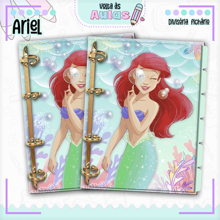 Arquivo Encadernação Kit Escolar - Ariel  12