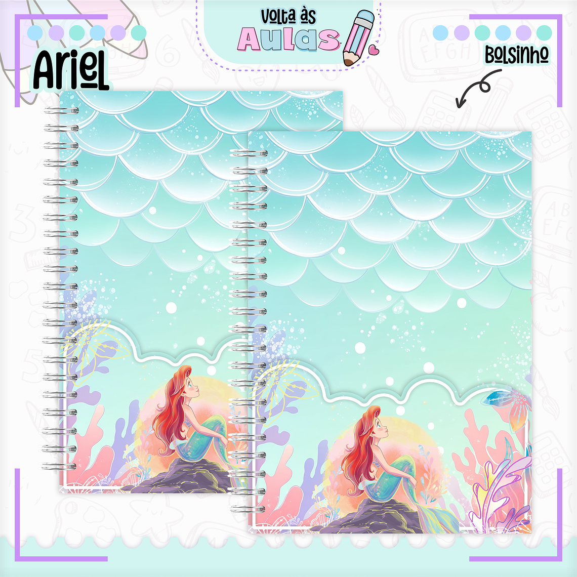 Arquivo Encadernação Kit Escolar - Ariel  16
