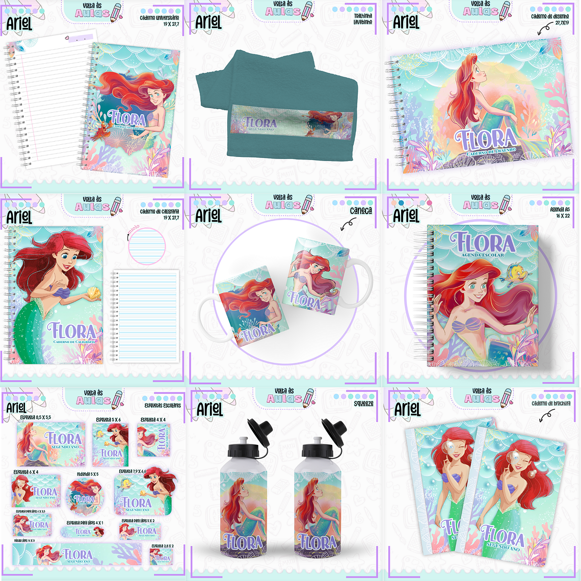 Arquivo Encadernação Kit Escolar - Ariel  1