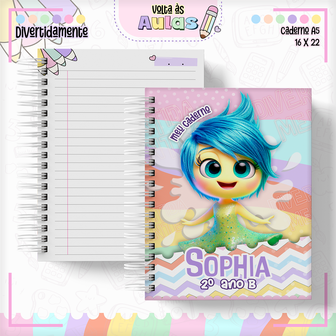 Arquivo Encadernação Kit Escolar - Divetidamente 11