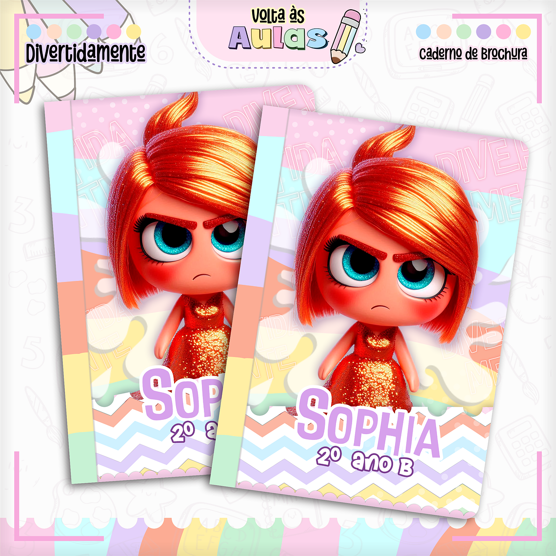 Arquivo Encadernação Kit Escolar - Divetidamente 13