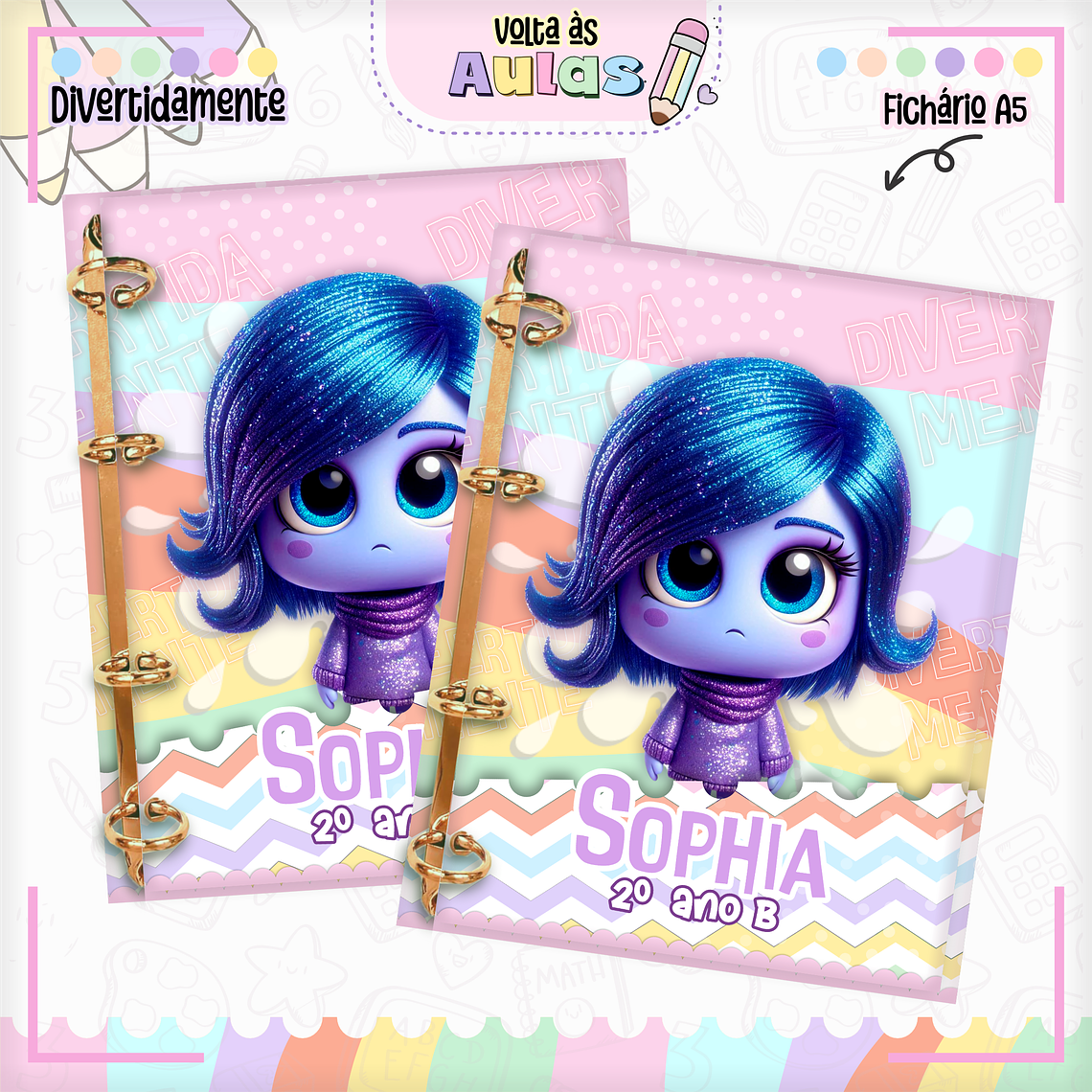 Arquivo Encadernação Kit Escolar - Divetidamente 15