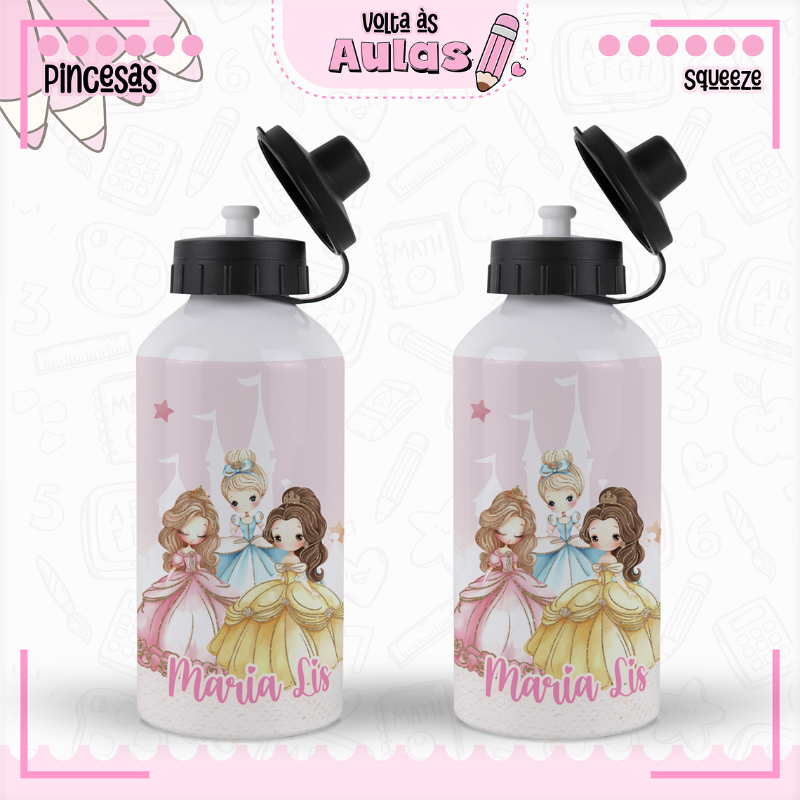 Arquivo Encadernação Kit Escolar - Princesas Disney  3