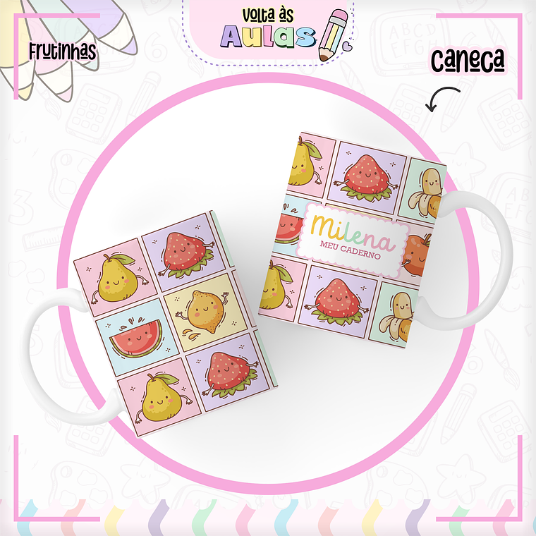 Arquivo Encadernação Kit Escolar - Frutinhas 6