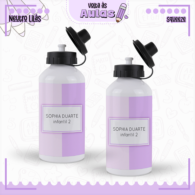 Arquivo Encadernação Kit Escolar - Lilás 9