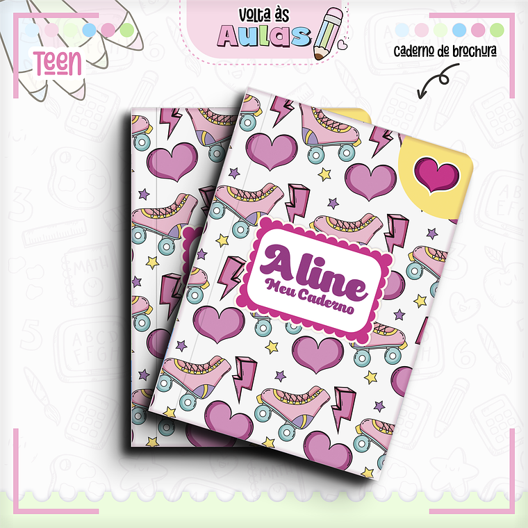 Arquivo Encadernação Kit Escolar - Teen Meninas  7