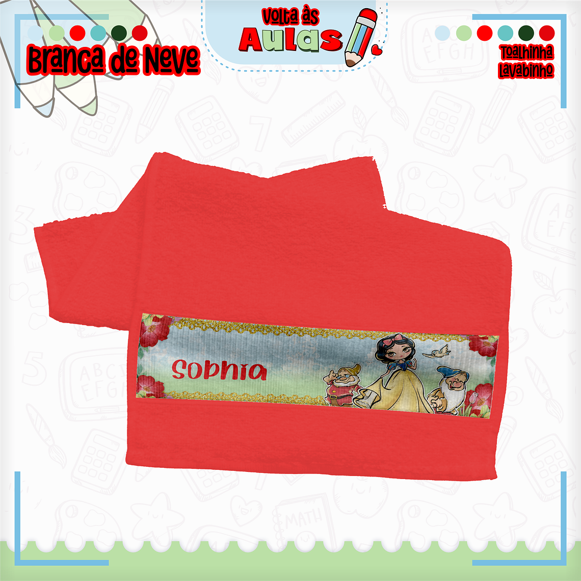 Arquivo Encadernação Kit Escolar - Branca de Neve 9