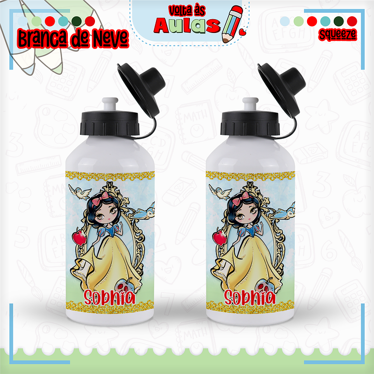 Arquivo Encadernação Kit Escolar - Branca de Neve 11