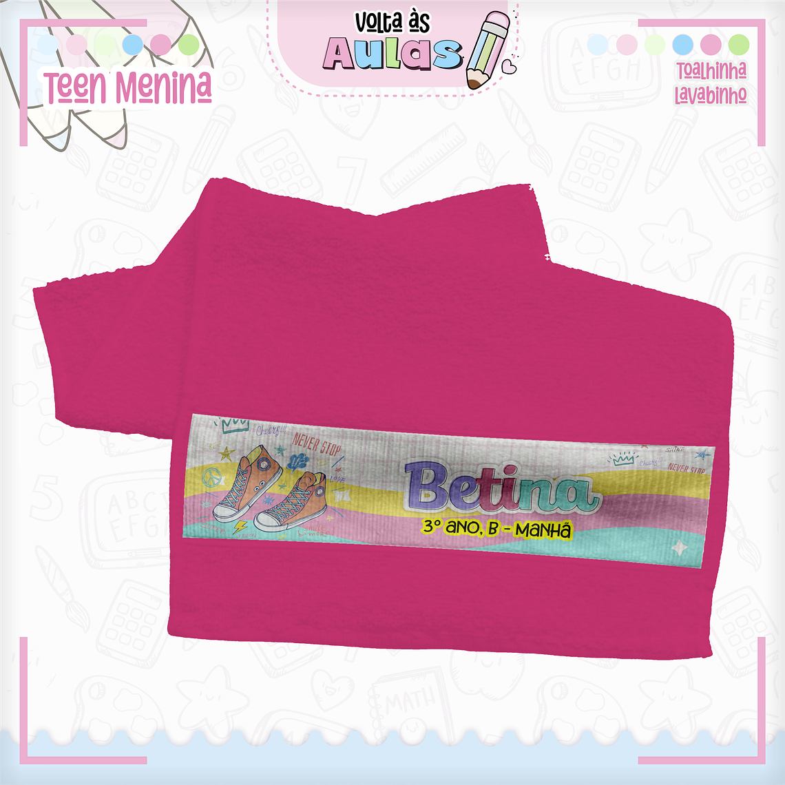 Arquivo Encadernação Kit Escolar - Teen Menina  8