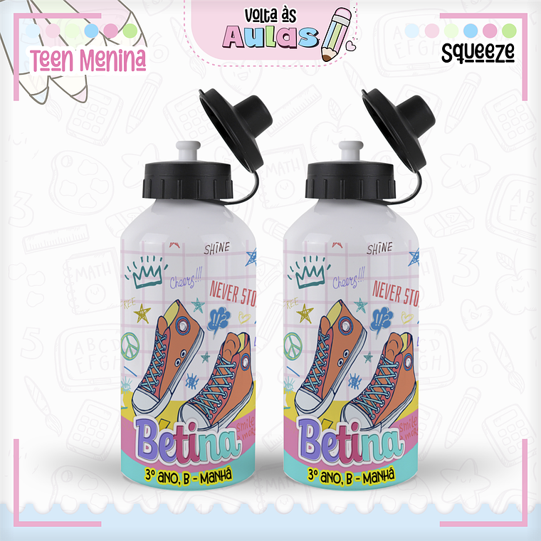 Arquivo Encadernação Kit Escolar - Teen Menina  11