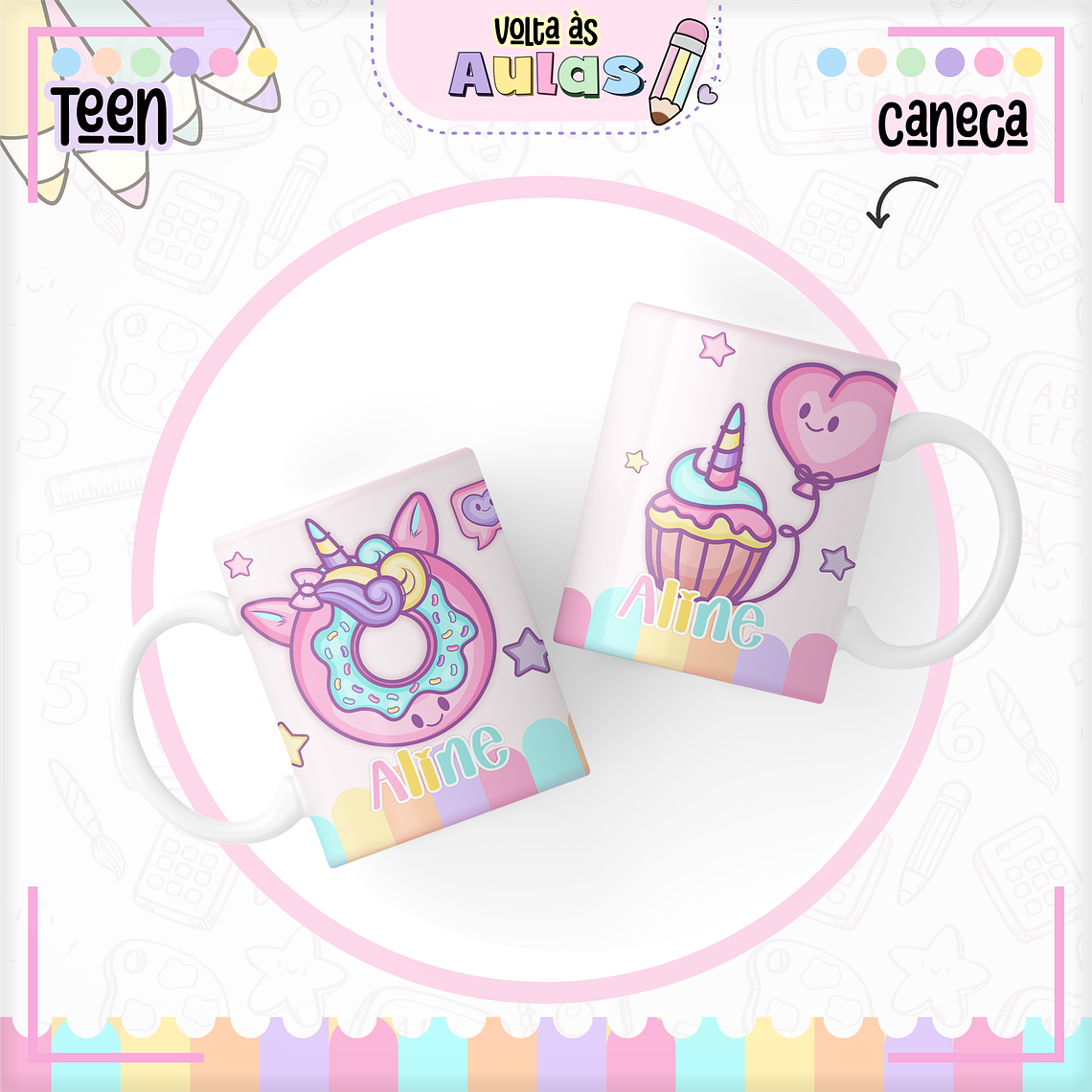 Arquivo Encadernação Kit Escolar - Teen Menina  6