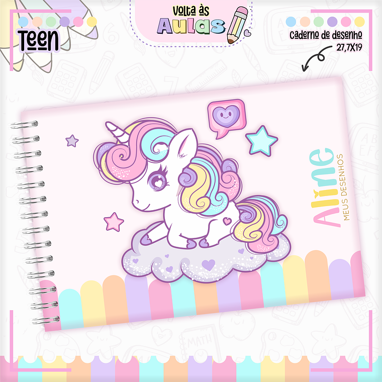 Arquivo Encadernação Kit Escolar - Teen Menina  15