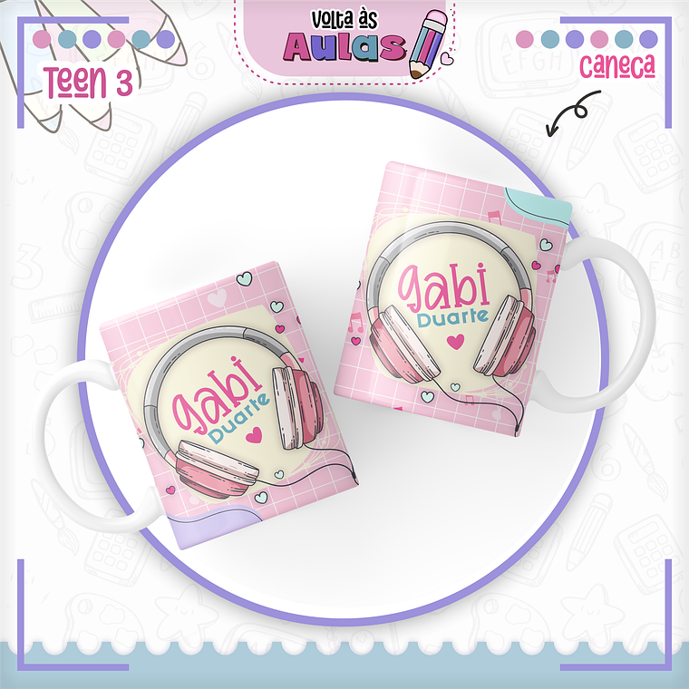 Arquivo Encadernação Kit Escolar - Teen Menina  8