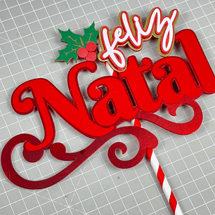  Arquivo Topo de Bolo Natal Folha