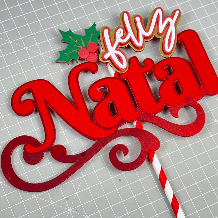  Arquivo Topo de Bolo Natal Folha 1