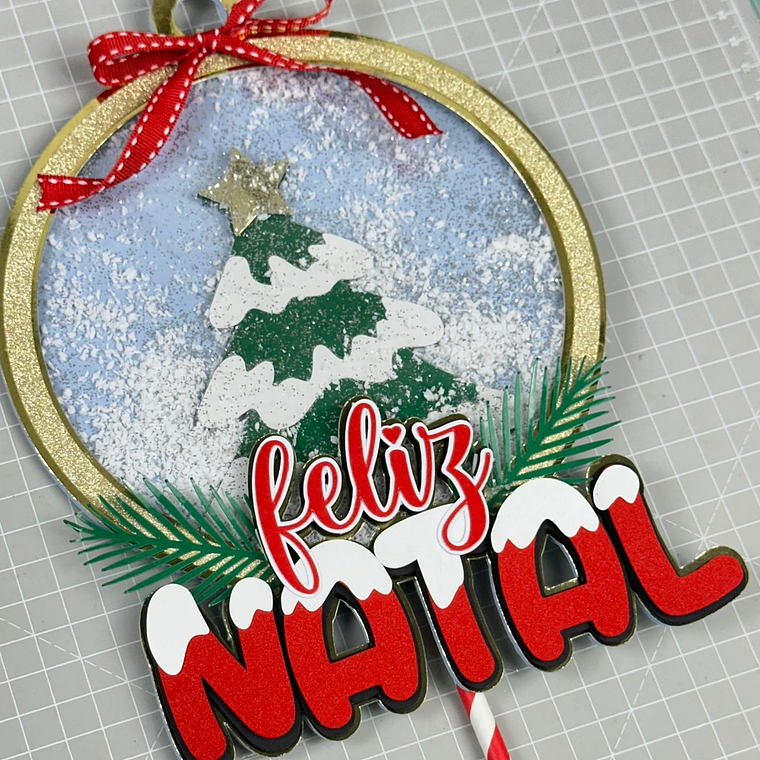  Arquivo Topo de Bolo Natal Árvore no Globo 1