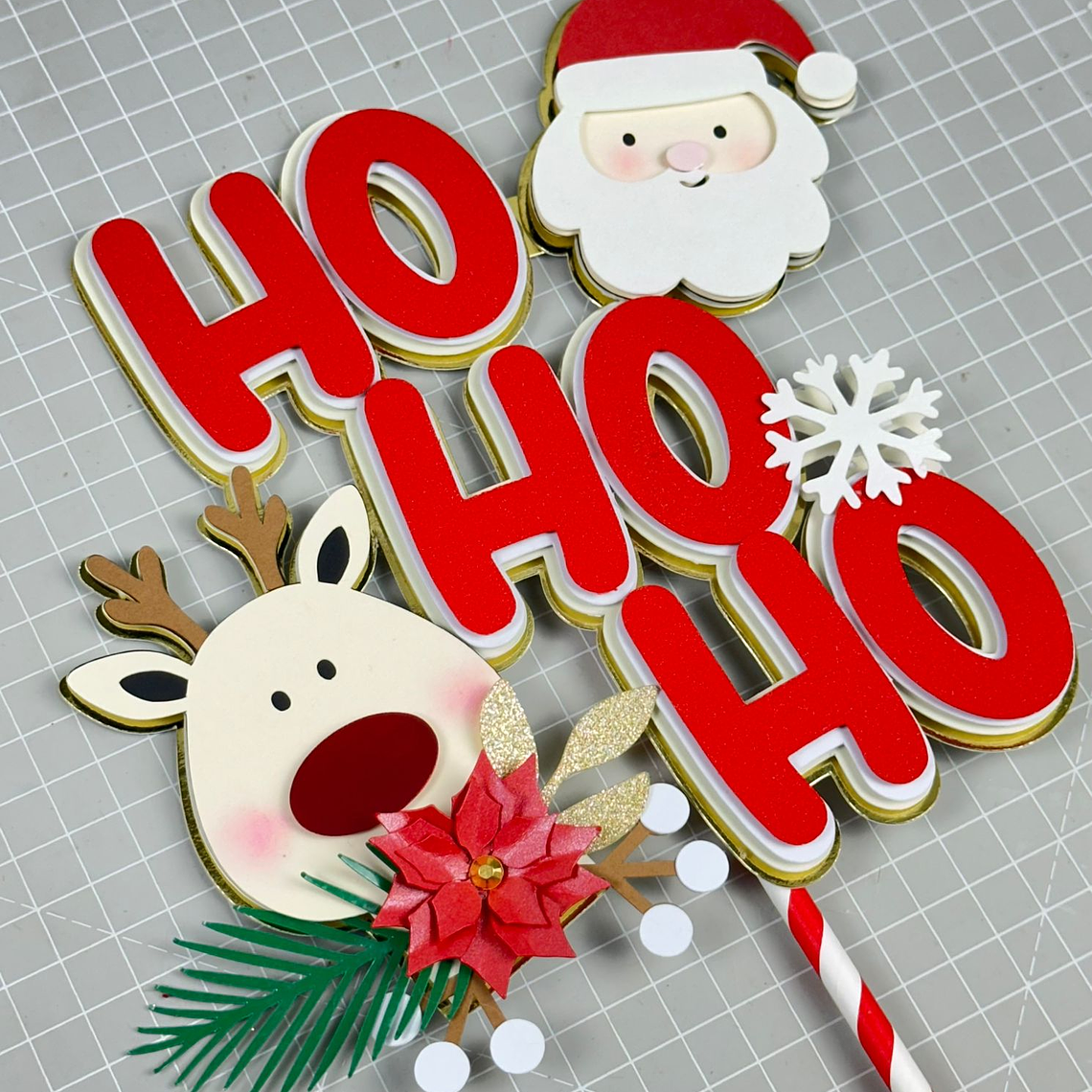  Arquivo Topo de Bolo Natal - Ho ho ho  1