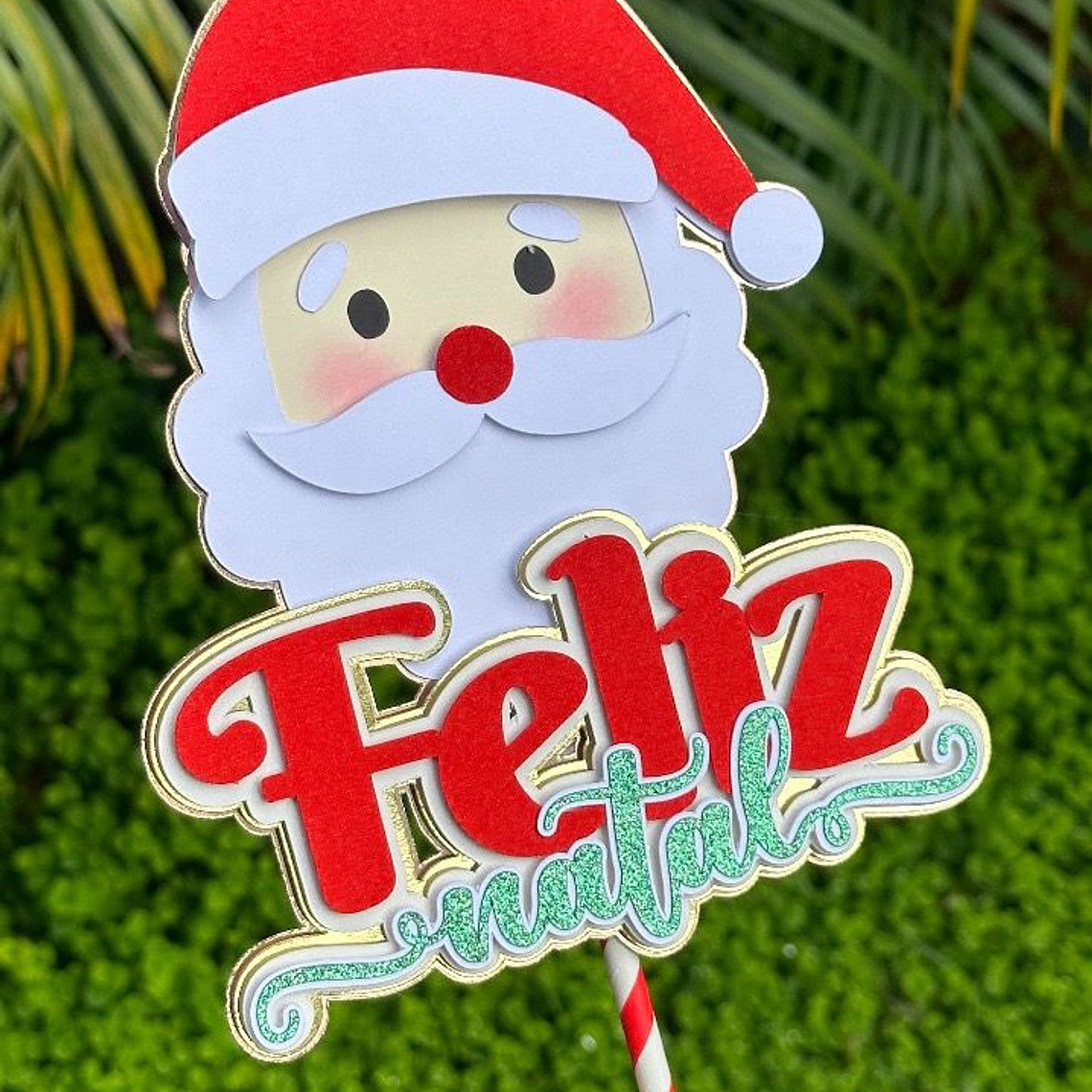  Arquivo Topo de Bolo Natal Papai Noel 1