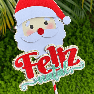  Arquivo Topo de Bolo Natal Papai Noel