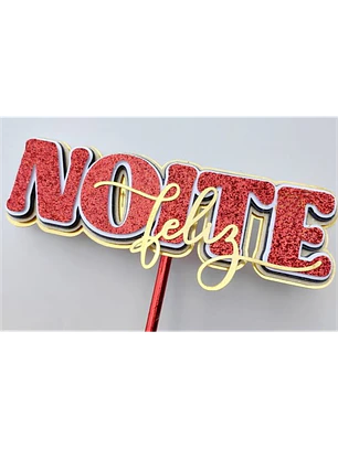Arquivo Topo de Bolo Natal - Noite Feliz