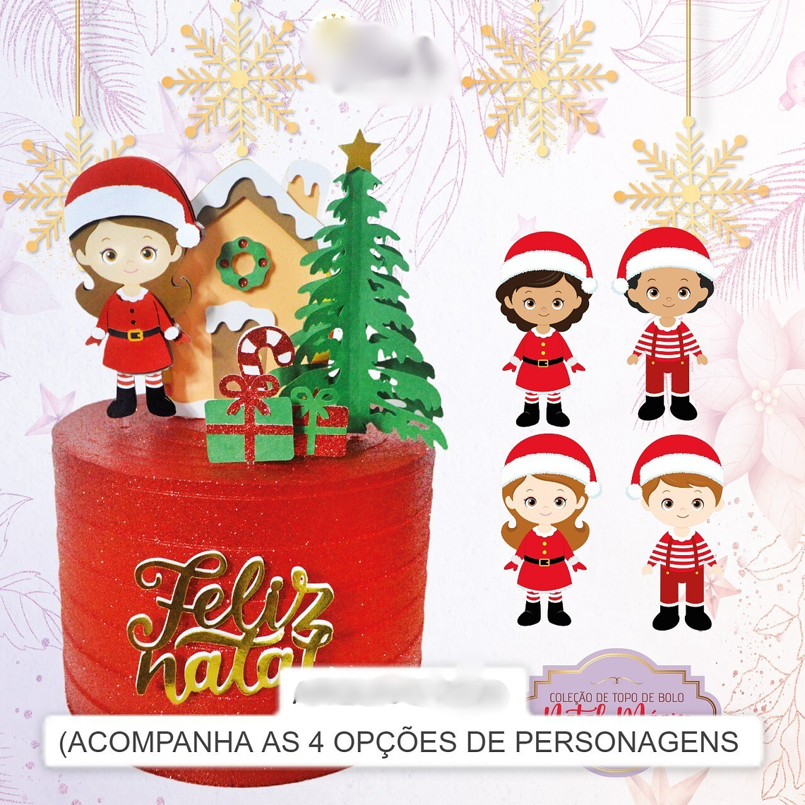 Arquivo Topo de Bolo Natal - Meninas 1