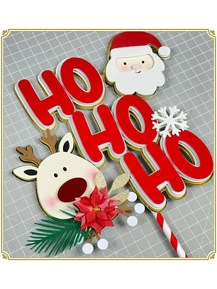 Arquivo Topo de Bolo Natal - Ho ho ho 