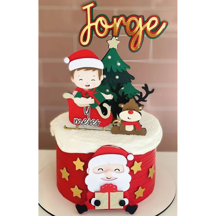 Arquivo Topo de Bolo Natal Baby Menino 1