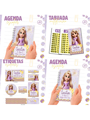 Arquivo Combo Etiqueta Escolar  - Enrolados