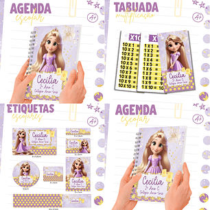 Arquivo Combo Etiqueta Escolar  - Enrolados