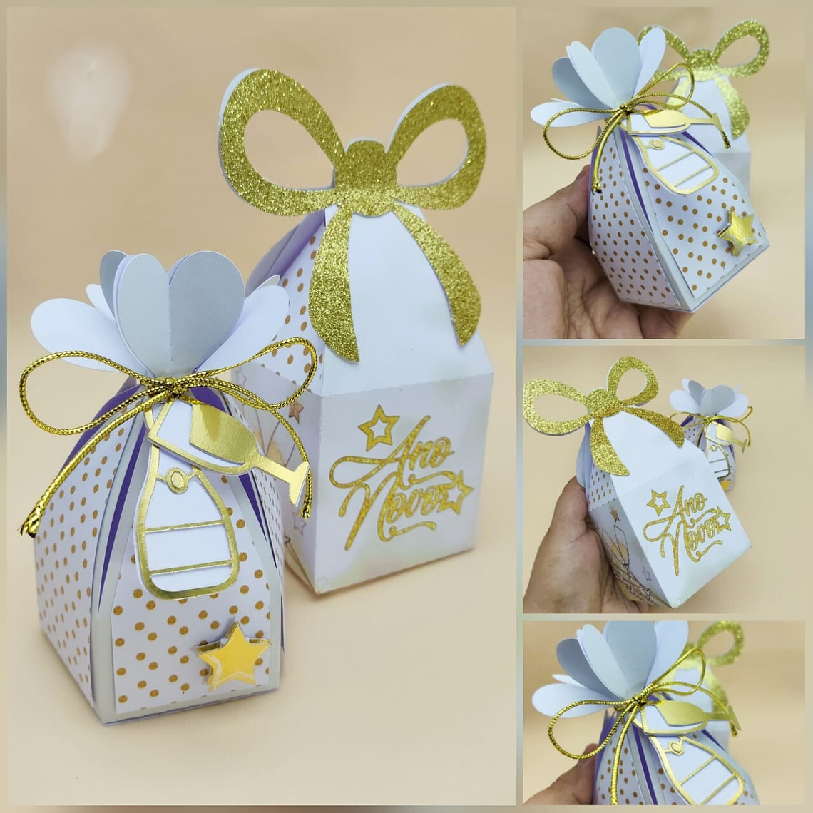 Arquivo de Corte Ano Novo Branco e Dourado 1