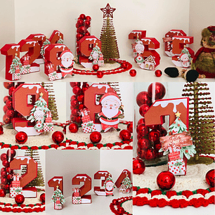 Arquivo de Corte Números 3D Natalinos