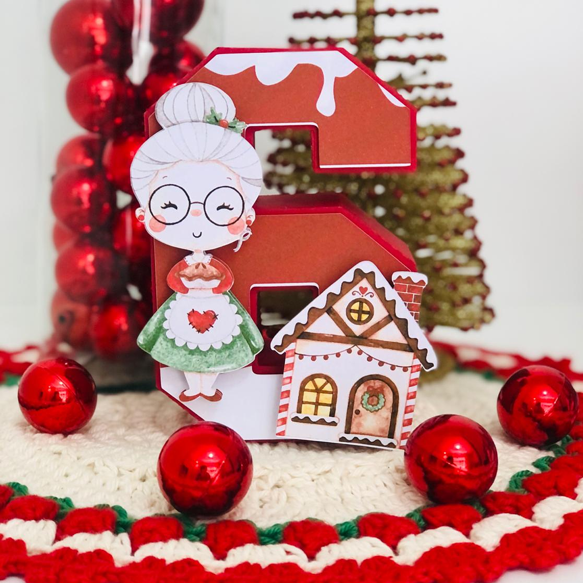 Arquivo de Corte Números 3D Natalinos 9