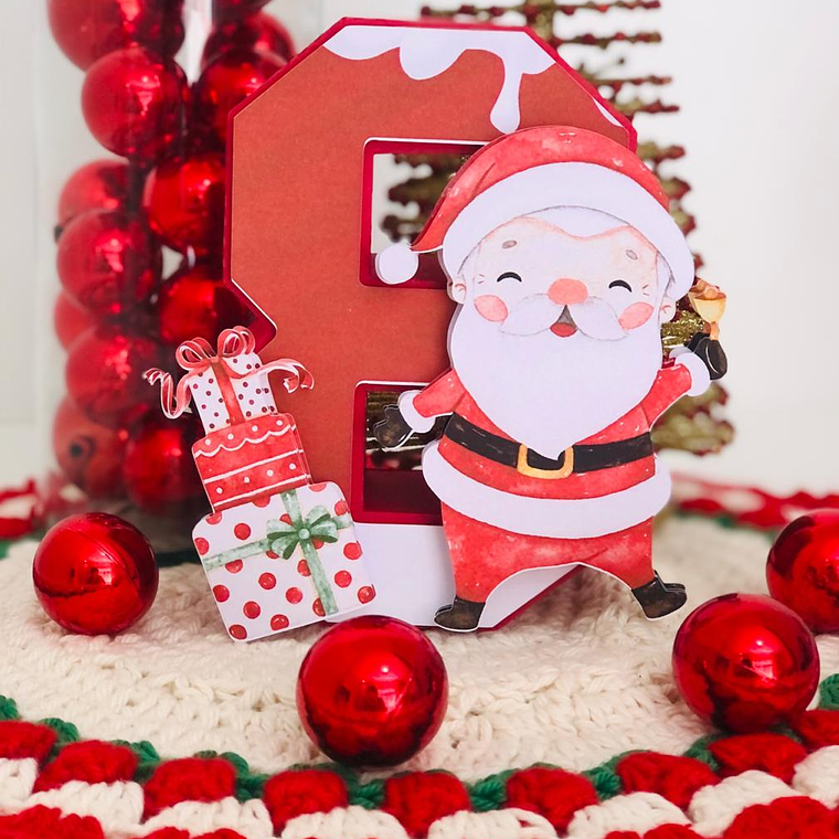 Arquivo de Corte Números 3D Natalinos 10