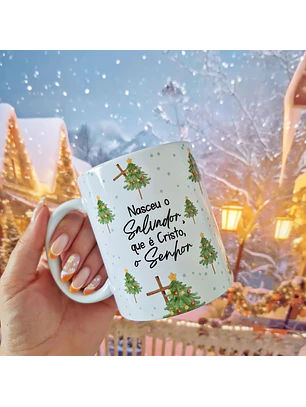 Arquivo Arte Avulsa Caneca - Nasceu o Salvador